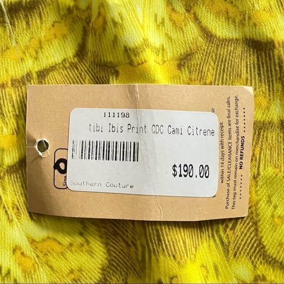 Tibi Ibis Print Cami Citrene NWT - Picture 8 of 8